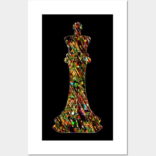 Chess Piece - The King 2 Wall Art by The Black Panther